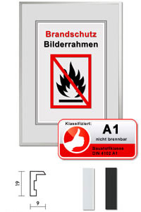 A1 Brandschutzrahmen mit eckigem Profil