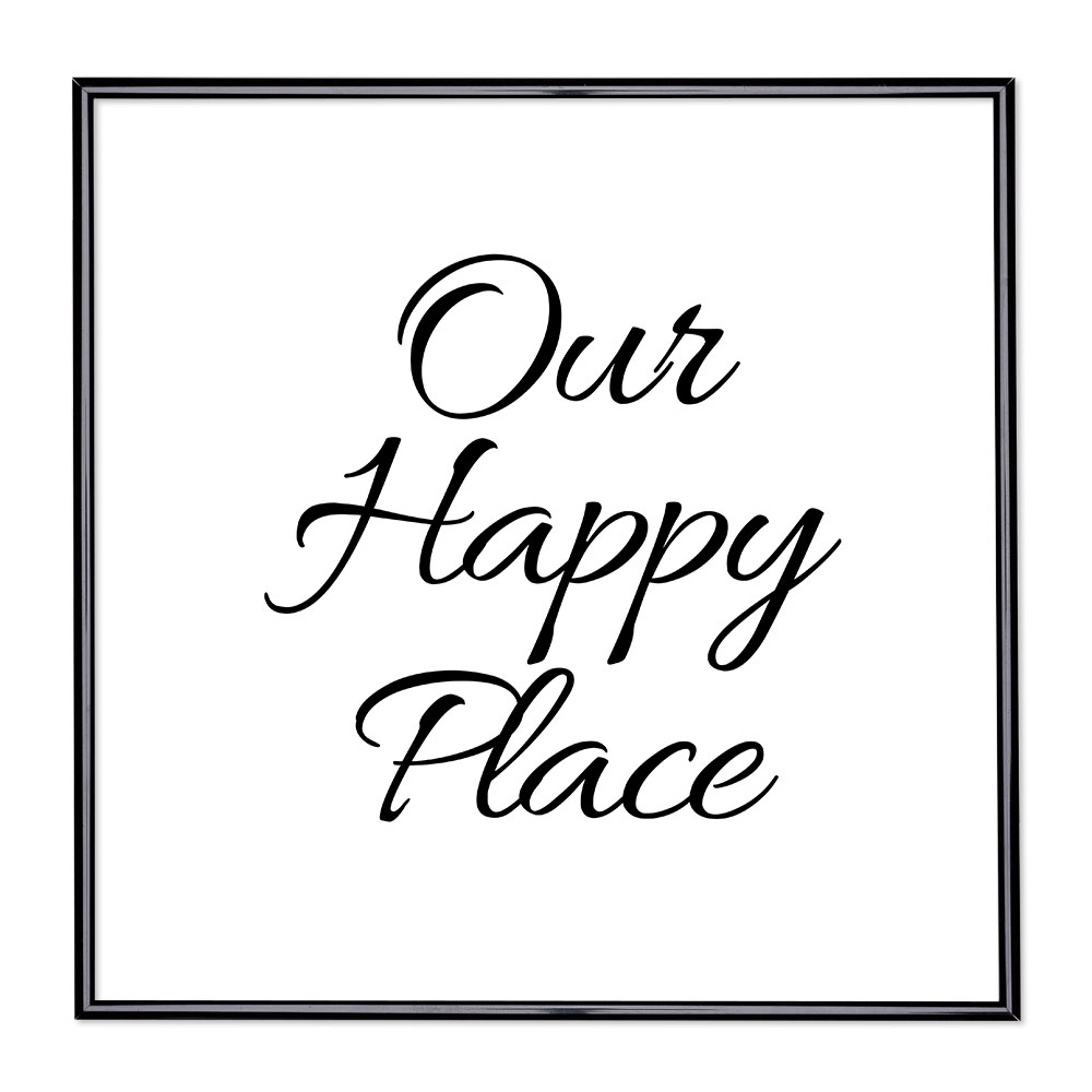 Fotolijst met slogan - Our Happy Place 